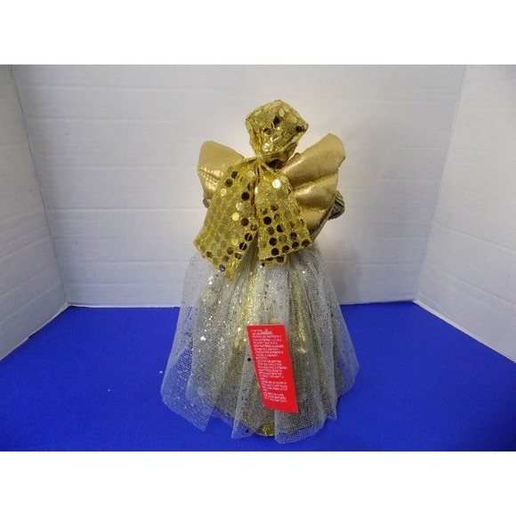 Christmas Black African Angel Tree Topper LED Lights Kwanzaa Angel - Picture 5 of 9